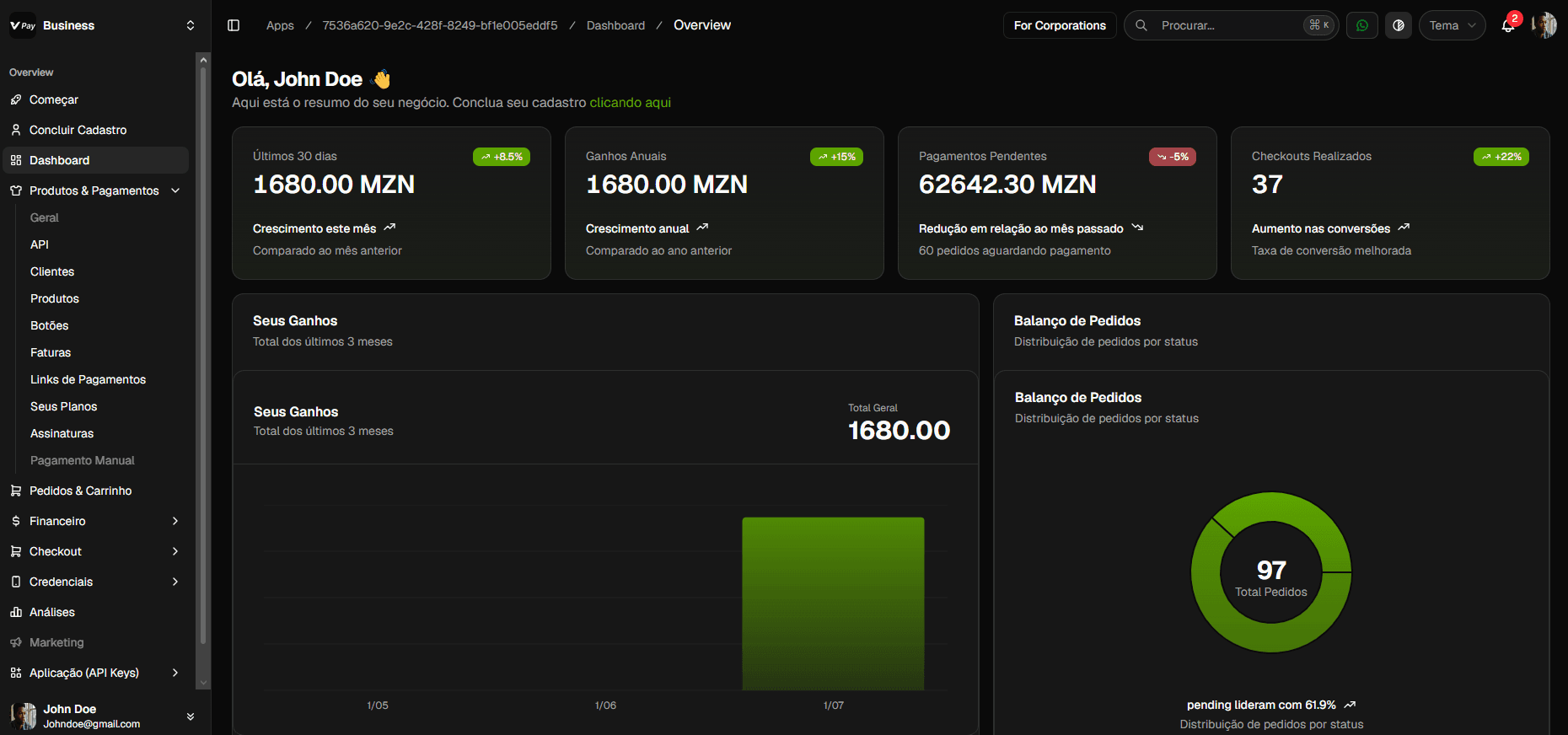Vpay Dashboard Back